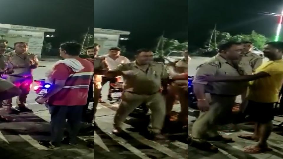 UP policeman slaps youth in Amroha video goes viral