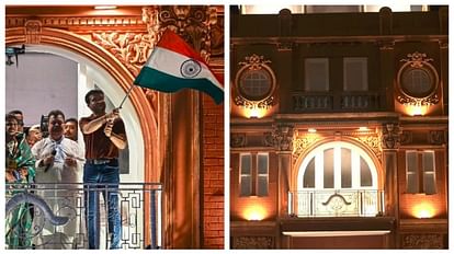 Durga Puja Lords balcony like pandal in Kolkata Sourav Ganguly reached and hoisted the tricolor see photos