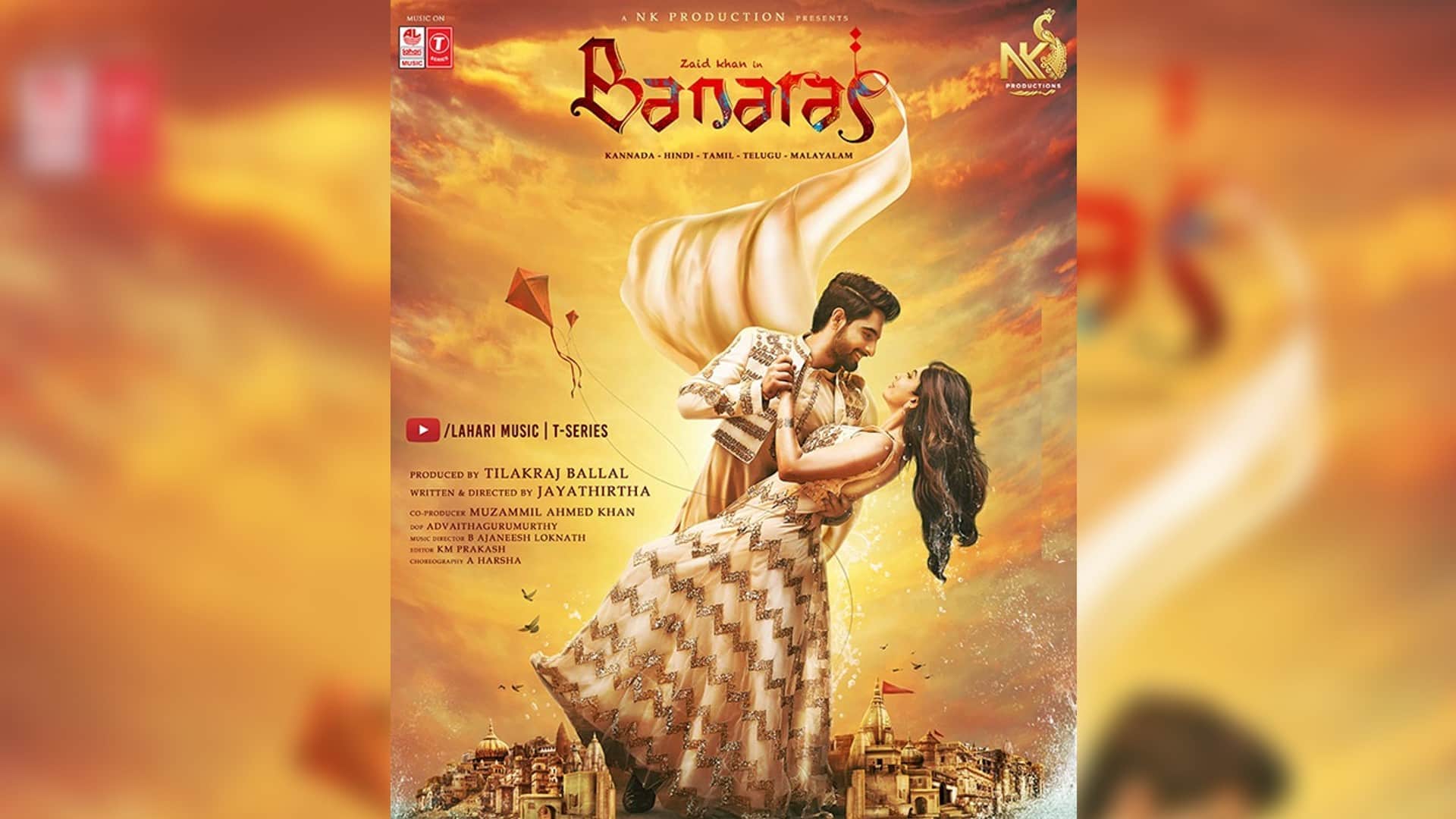 Banaras Movie Trailer Launch Kannada Malayalam Tamil Telugu Hindi Zaid Khan Sonal Monteiro Jayatheertha