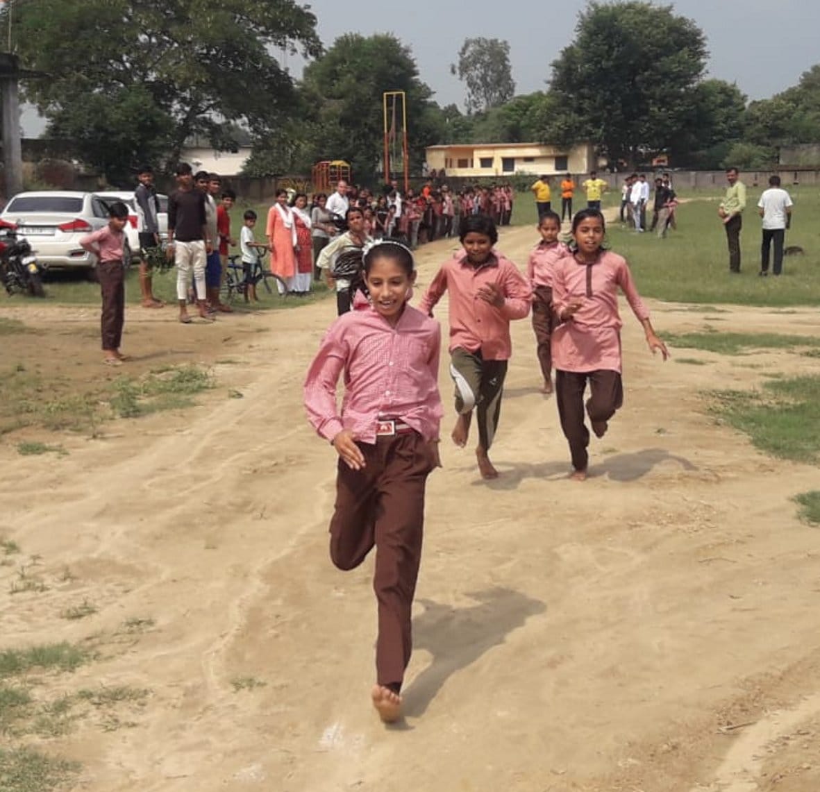 Kapil and Vanshika in the race, Shivank and Vanshika top in the long jump