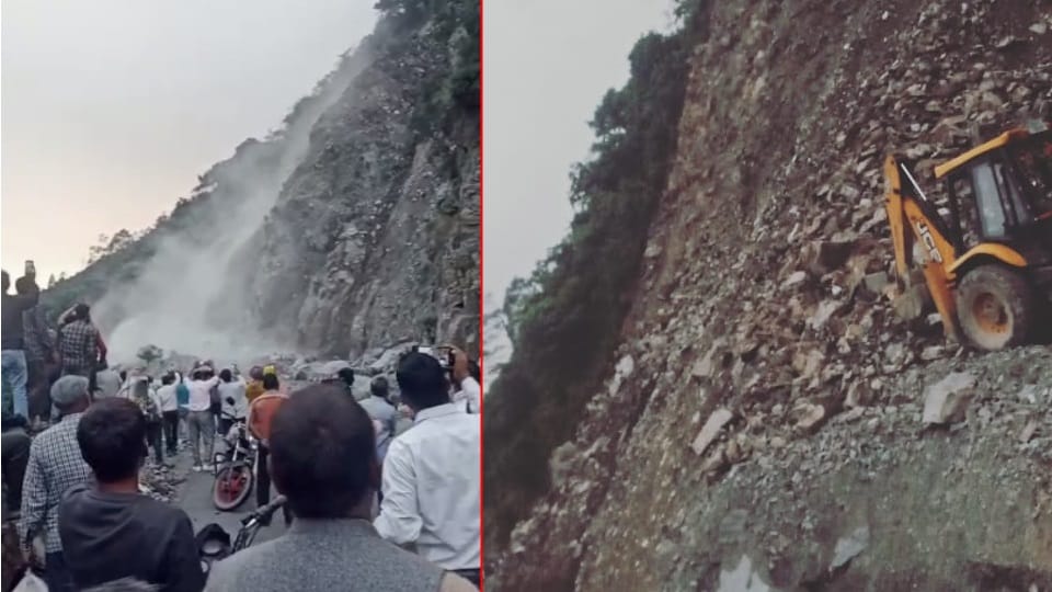 Landslide in Uttarakhand: gangotri and yamunotri highway closed in dharasu