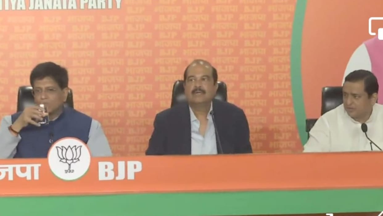 Harsh Mahajan press conference after joining BJP in Delhi