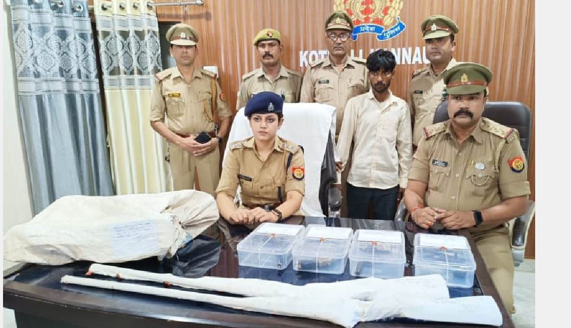 Youth arrested for making weapons in Kannauj, illegal weapons and equipment recovered