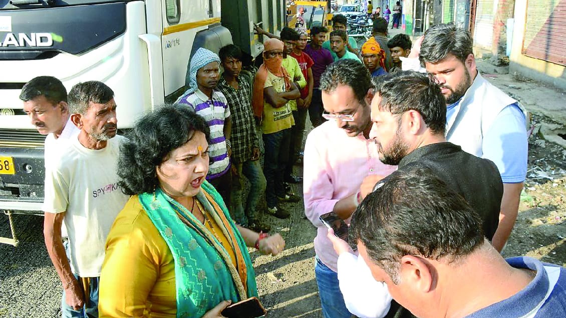 Kathua municipal Council and Public Works Department dispute on road patch work