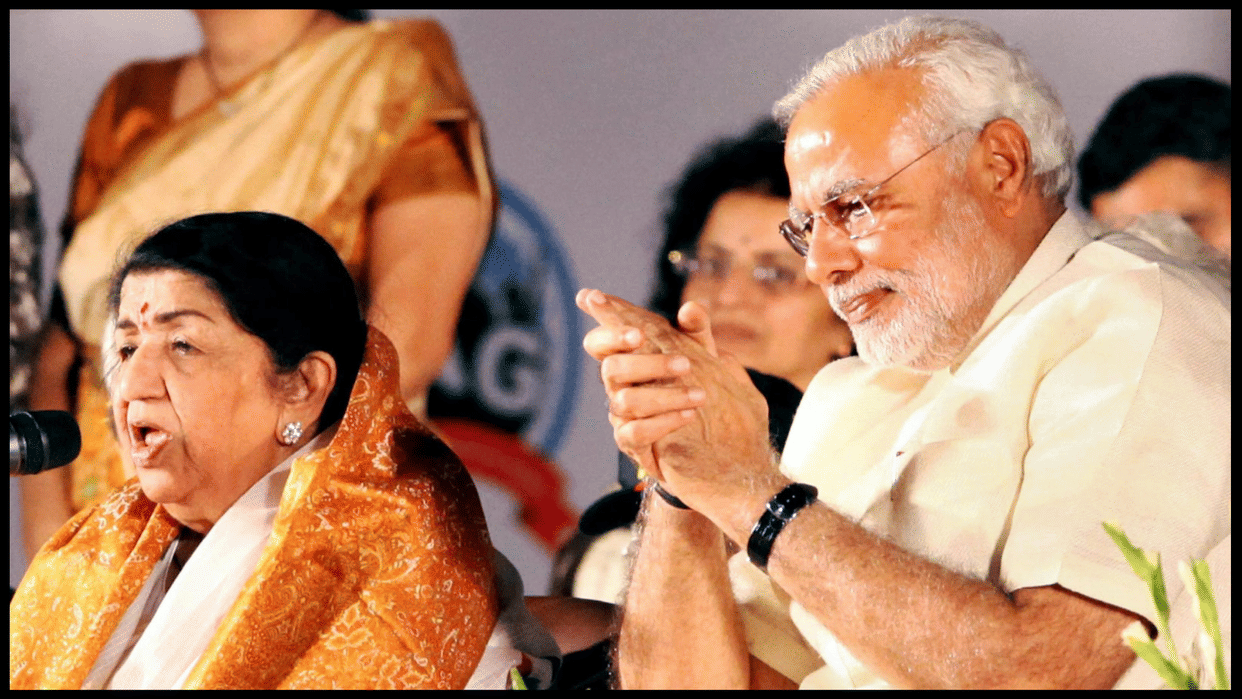 Prime Minister Narendra Modi names a chowk in Ayodhya after Lata Mangeshkar on her first birth anniversary