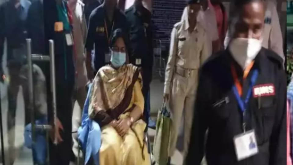 Suspended IAS Pooja Singhal has been admitted to RIMS Hospital in Ranchi after health deteriorated