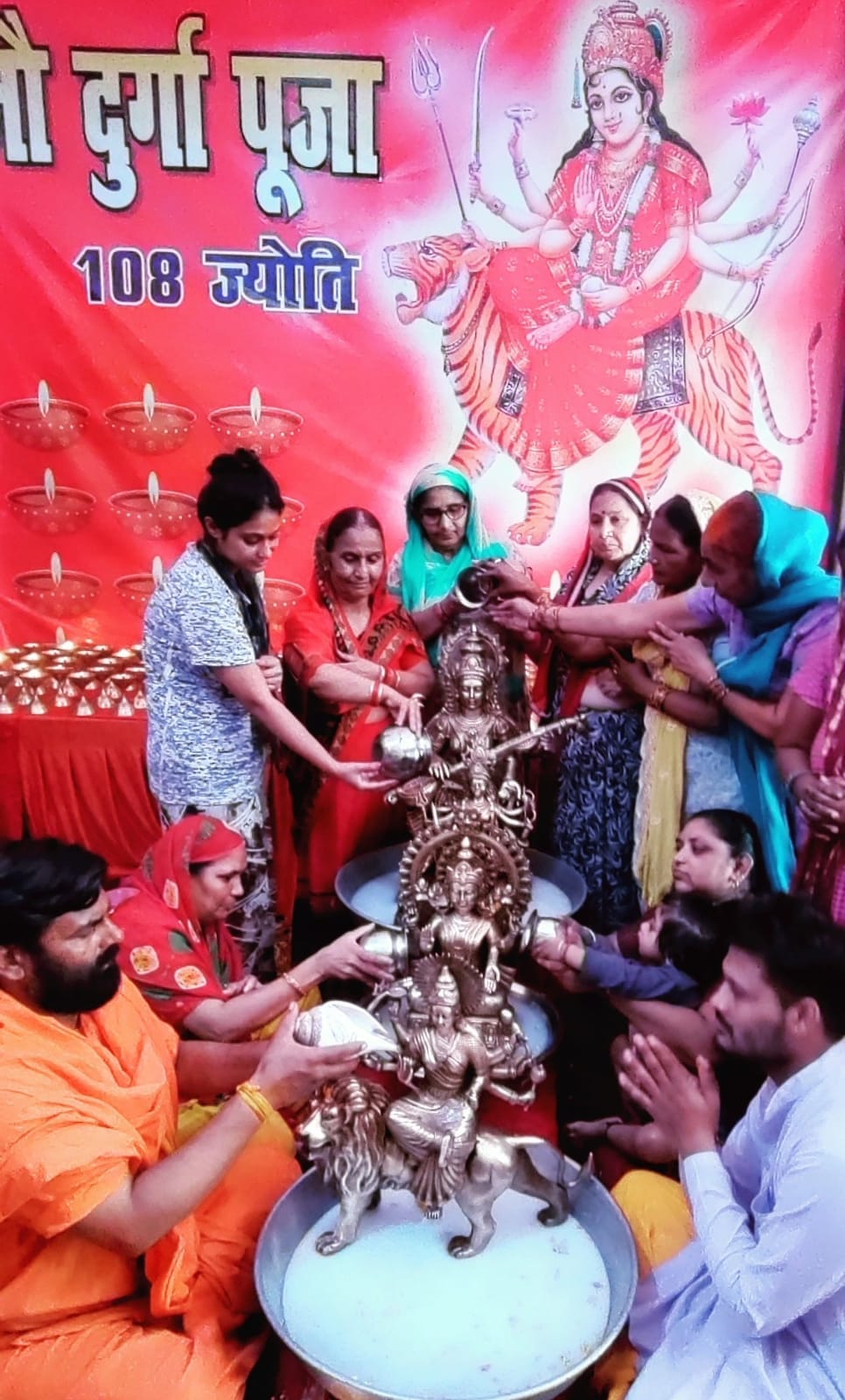 Worship of Mother Brahmacharini with devotion, cheers echoed