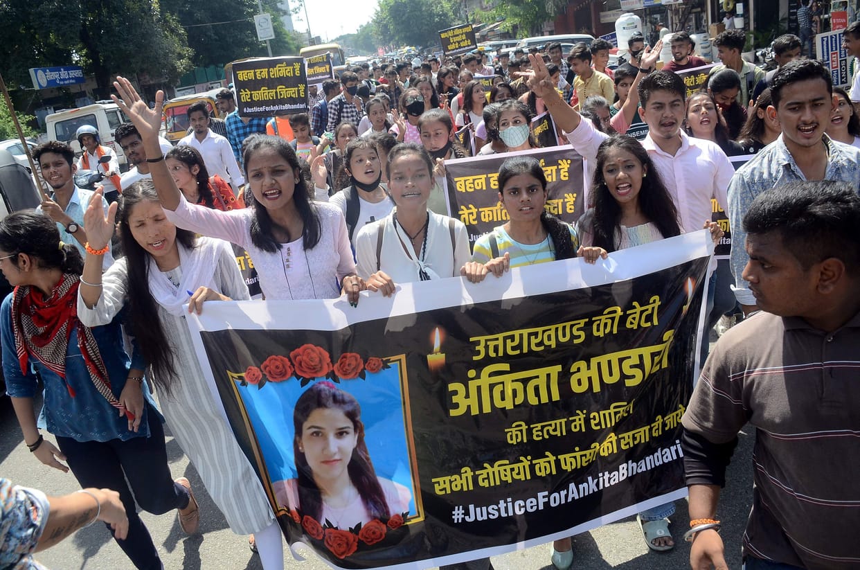 Youth took out great anger rally for justice to Ankita
