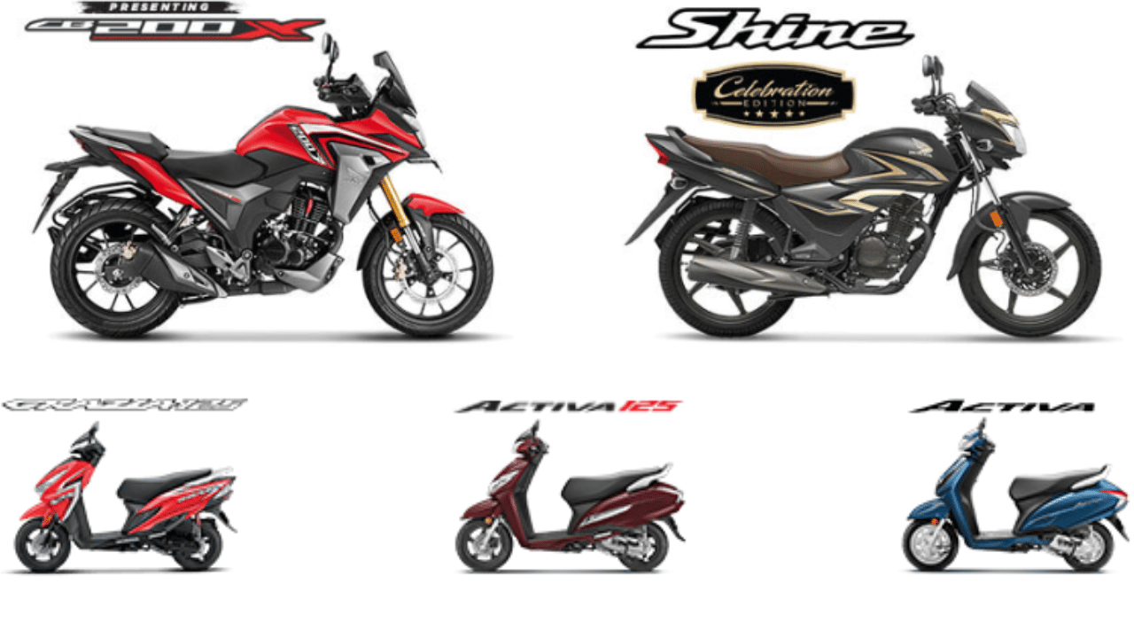 Buy Honda bikes and scooters in the this festive season cashback no cost emi and many offers are available
