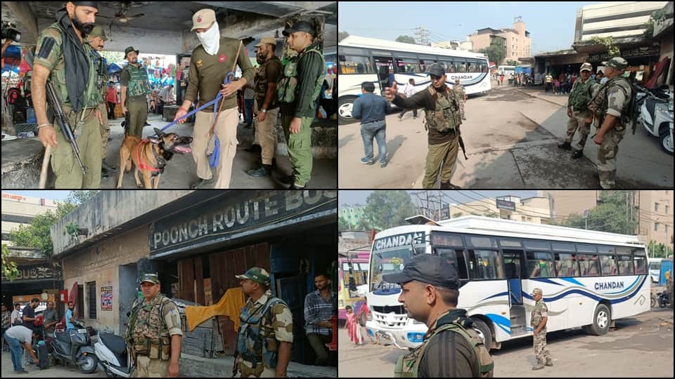 Security agencies on alert after two blasts in Udhampur increased security in Jammu and kashmir divisions