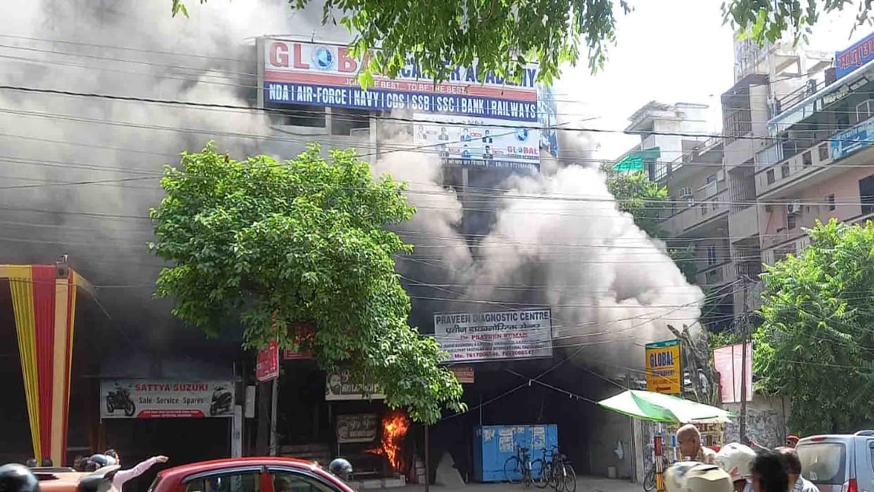 Kanpur: Massive fire breaks out at Maruti Suzuki service center