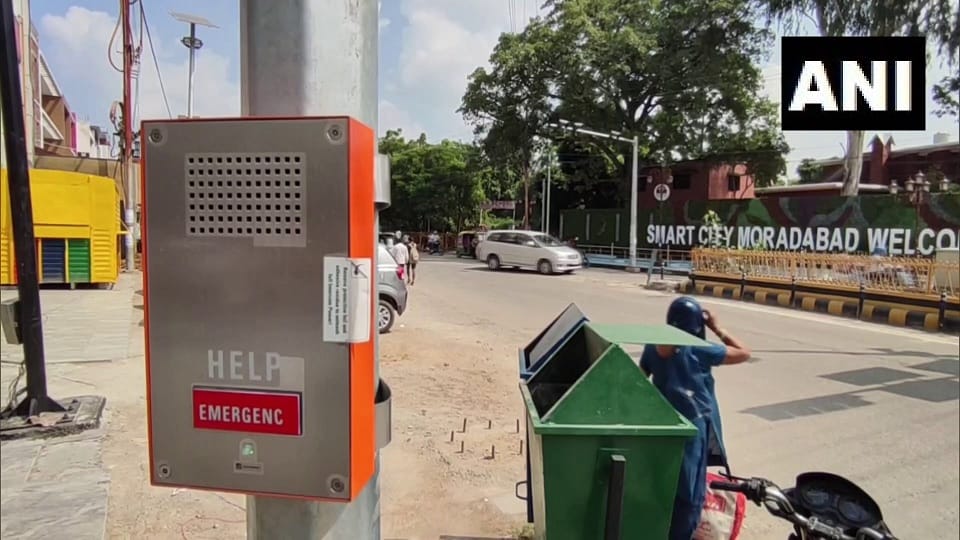 Emergency call boxes being installed in moradabad