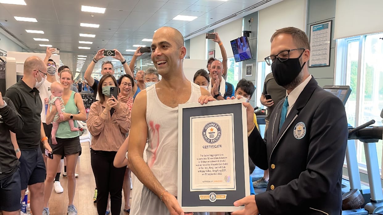 Mayank Vaidya of Bilaspur sets world record in marathon in Hong Kong
