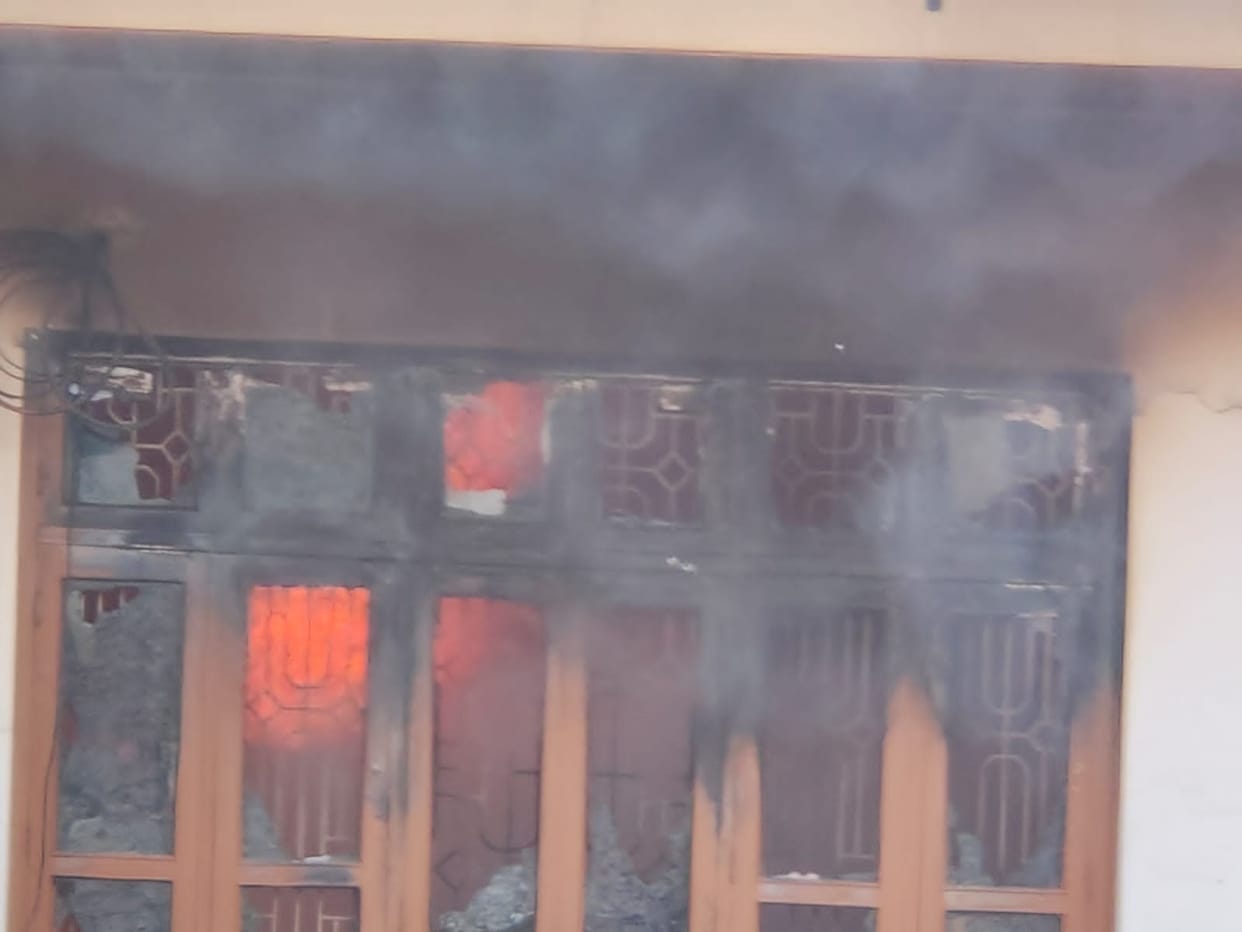 Fire broke out in the attached house of Mukhtar's close friend