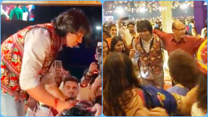 Neeraj Chopra Perform Garba Dance in Vadodara Ahead of National Games 2022 Opening News in Hindi