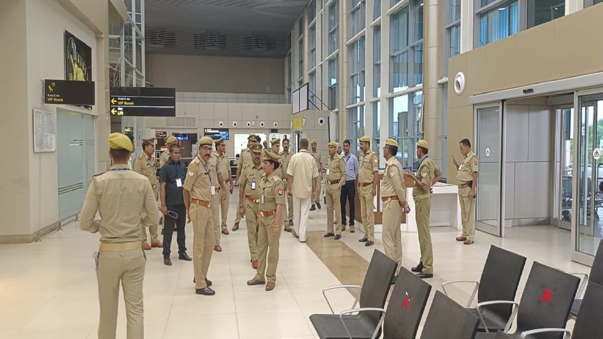 call came at the airport the bomb is going to explode in four hours