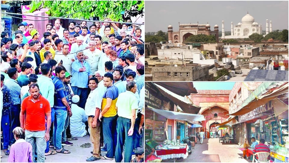 Tajganj people will take legal battle to save their shops around the Taj Mahal