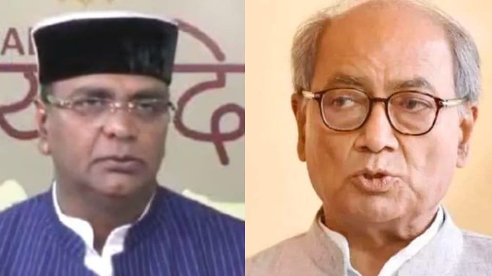 MP politics: BJP attacked on Digvijay Singh's statement, Minister Sarang said - Hindu deities are insulted