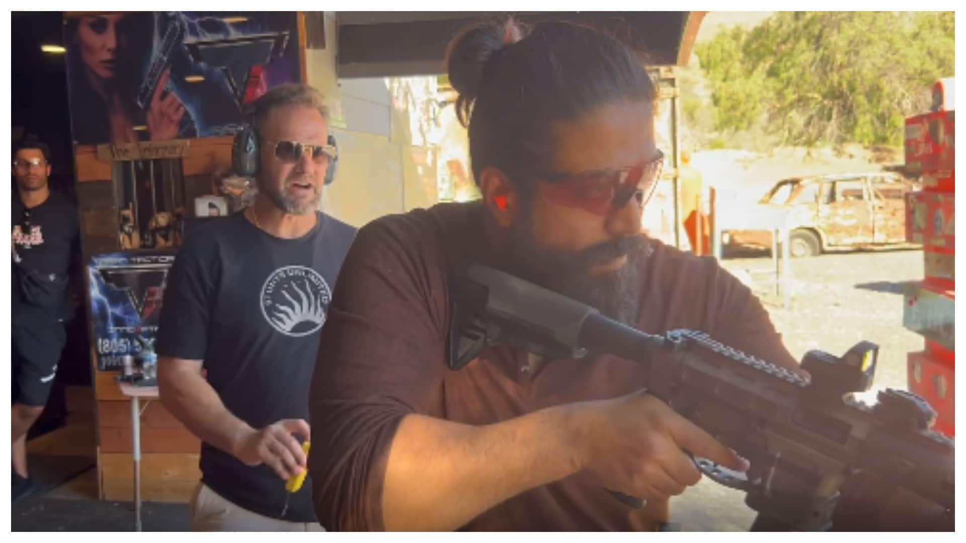 KGF Actor Yash sharpens his shooting skills with Hollywood action director JJ Perry