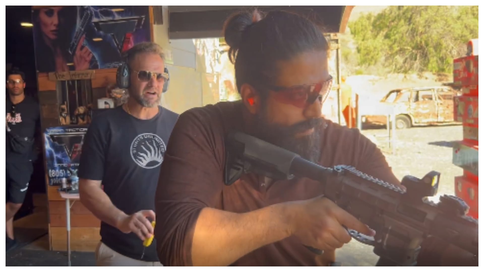 KGF Actor Yash sharpens his shooting skills with Hollywood action director JJ Perry