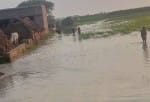 मिर्जापुर में बाढ़ के पानी से गिरा मकान। संवाद