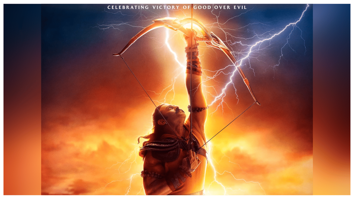 Adipurush poster Twitter reaction first look of Prabhas stunned netizens they find Baahubali perfect Lord Rama