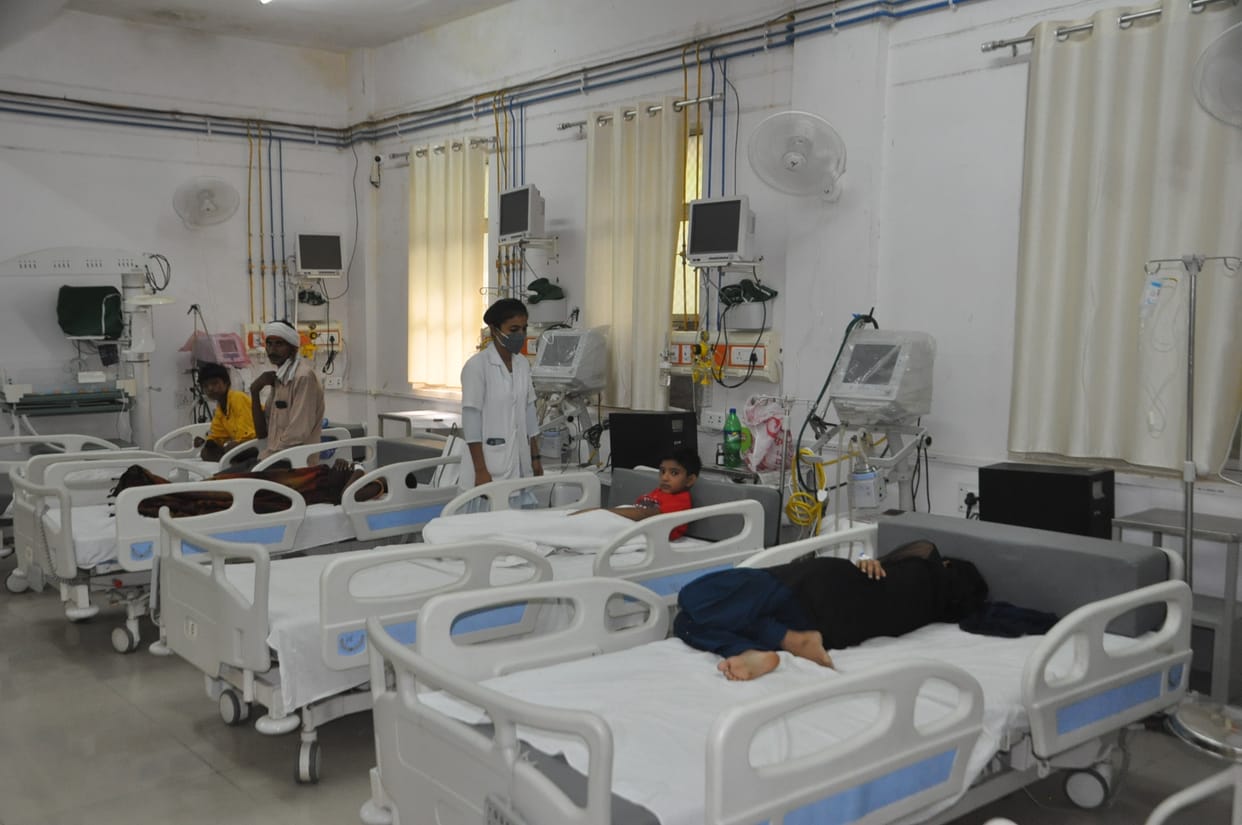 Ventilator became a showpiece in the district hospital