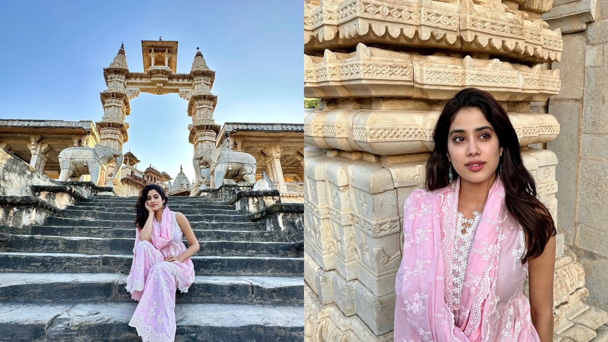 janhvi kapoor visits tirumala balaji temple in tirupati andhra pradesh with khushi kapoor