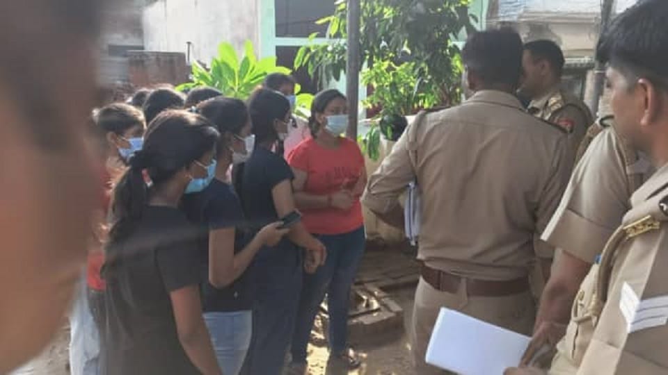 girls caught Rishi red-handed while making the video policemen were accused of deleting the clip