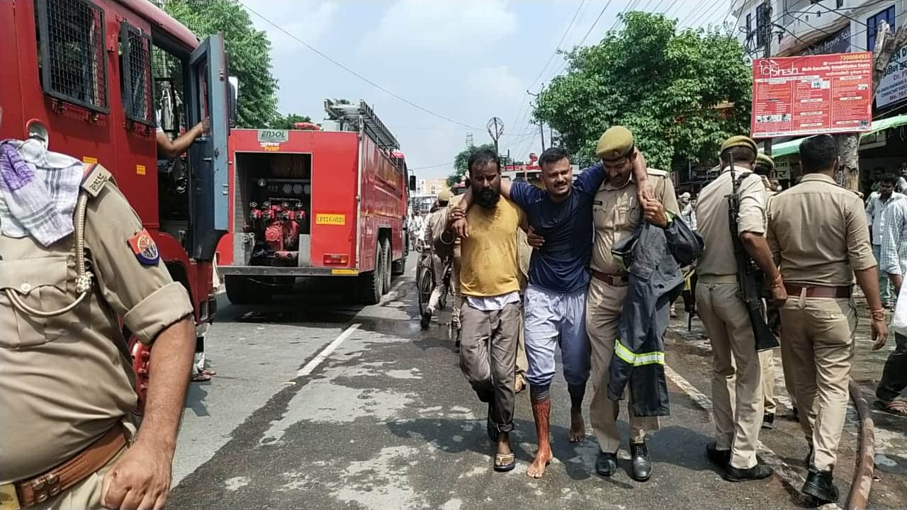 Fire wreaks havoc at Global Career Academy in Kanpur, students trapped for 20 minutes