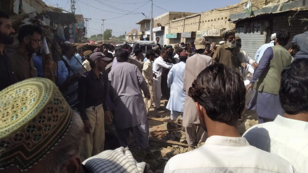 one killed 20 injured in bombing inside sweet shop in Paks Balochistan province