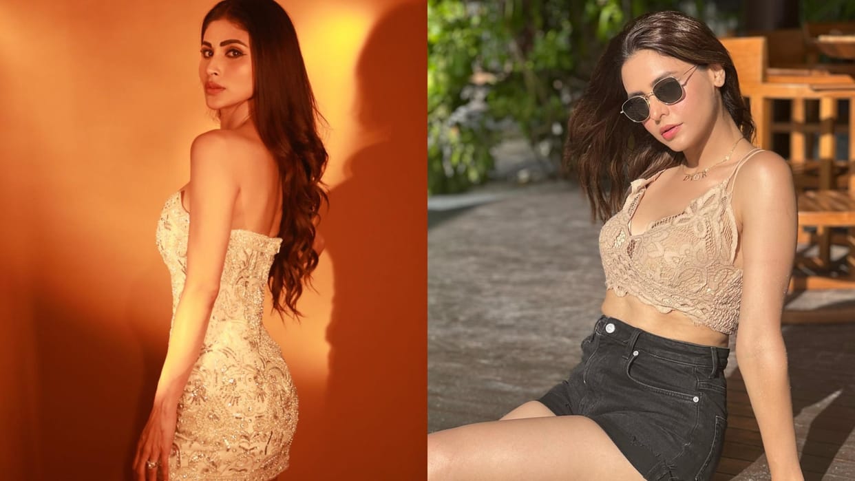 Photos Of The Day Mouni Roy Bipasha Basu Aamna sharif Janhvi Kapoor Isha Gupta Mahira Khan Anushka Sen