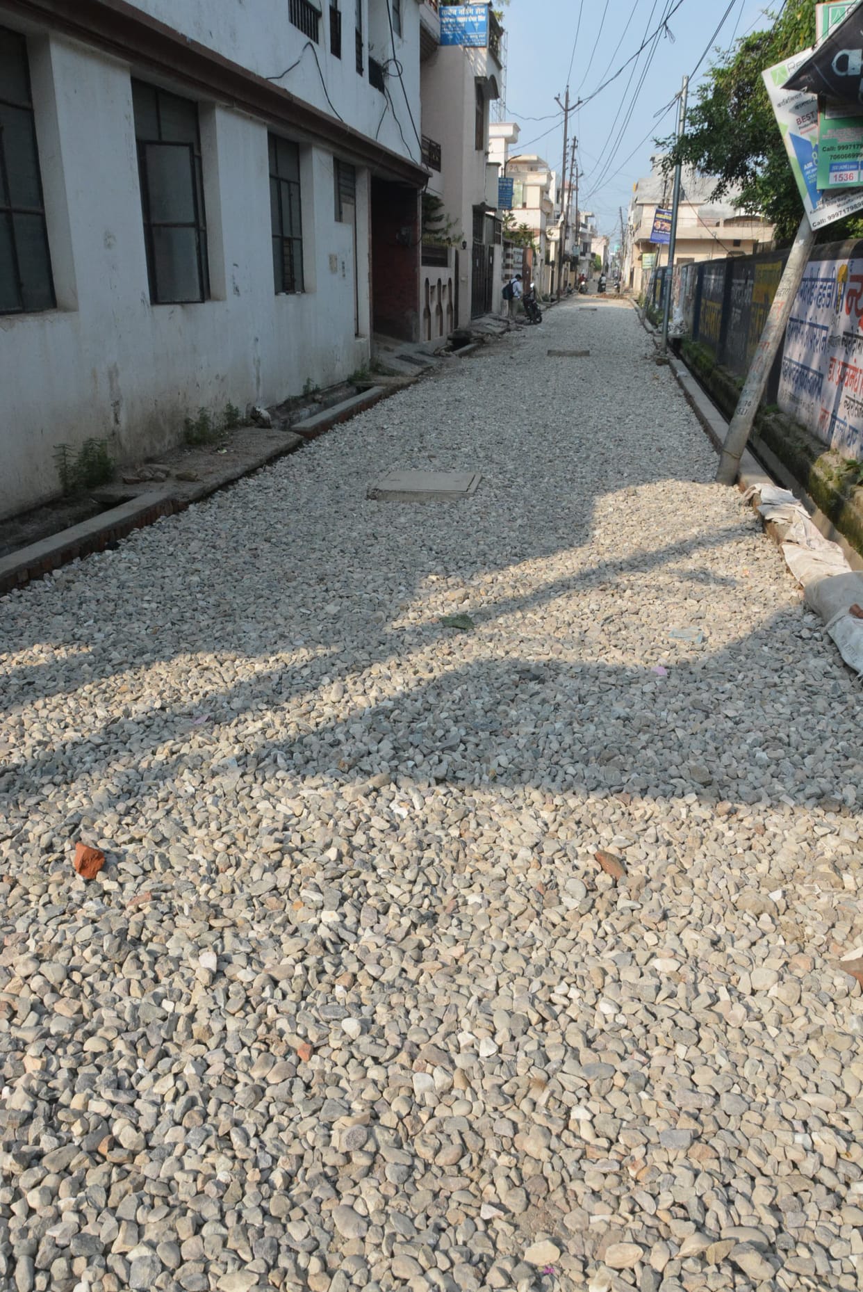 Construction of Saket Marg started after 20 years at a cost of 60 lakhs