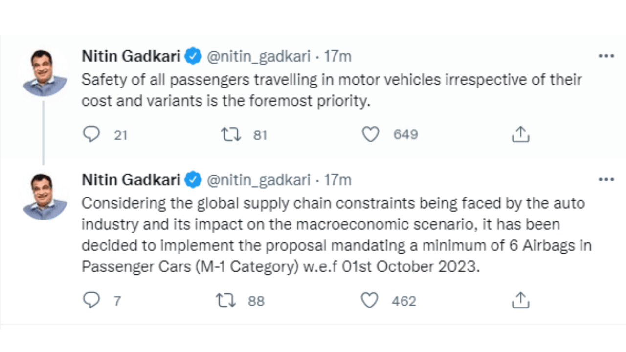 Major population start wearing rear seat belt otherwise it will be a big loss from six Airbags