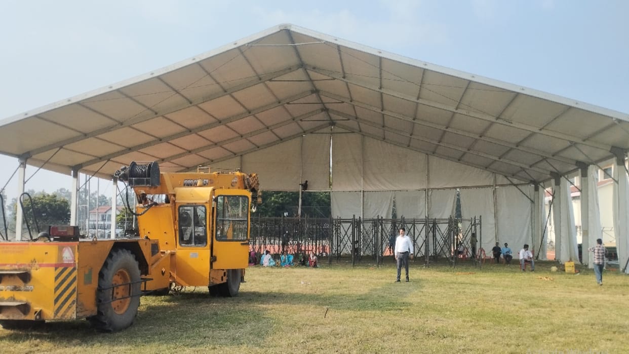A waterproof pandal will be set up in Luhnu for Modi's rally, SPG will reach today
