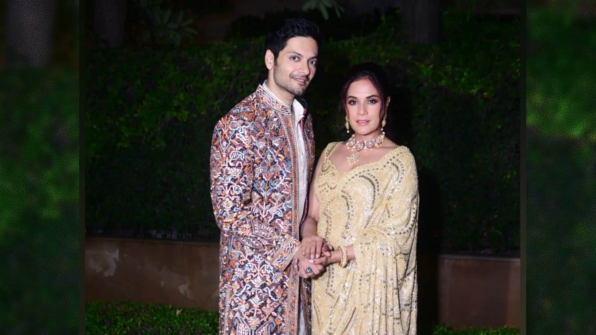 richa chadha ali fazal pre wedding function pics and latest video see here