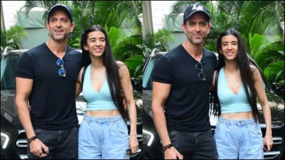vikram vedha actor hrithik roshan spotted his girlfriend saba azad users said bachi kahan se laye ho au