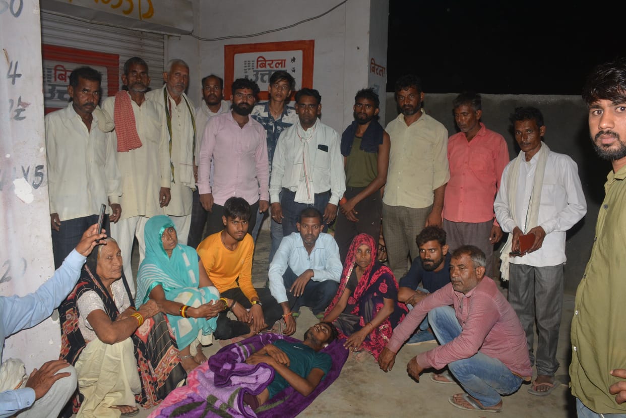 Accused of thrashing JCB driver
