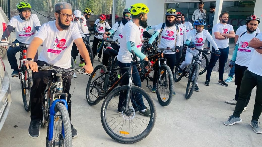 Ujala Cygnus Kashmir organized Cyclothon rally in kashmir
