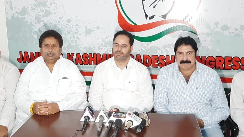congress leader Vikar Rasool said BJP is strangling democracy in Jammu and Kashmir