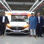 Nitin Gadkari at Mercedes Benz EQS 580 4MATIC roll out