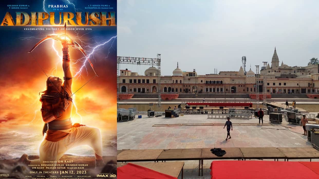 Adipurush: Prabhas kriti sanon starrer om raut film first teaser to be release tomorrow 2 october in ayodhya