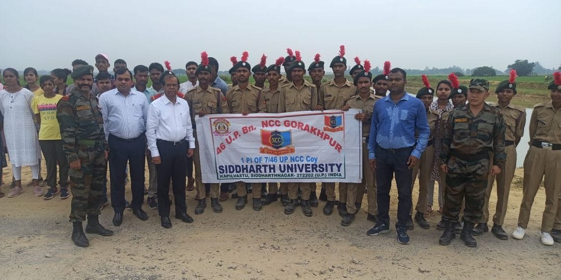ncc cadets drove sanitation campain near water source