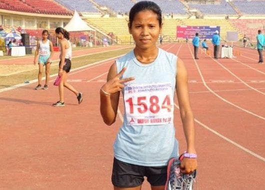 National Games Labour daughter Munita prajapati won gold medal in walk race