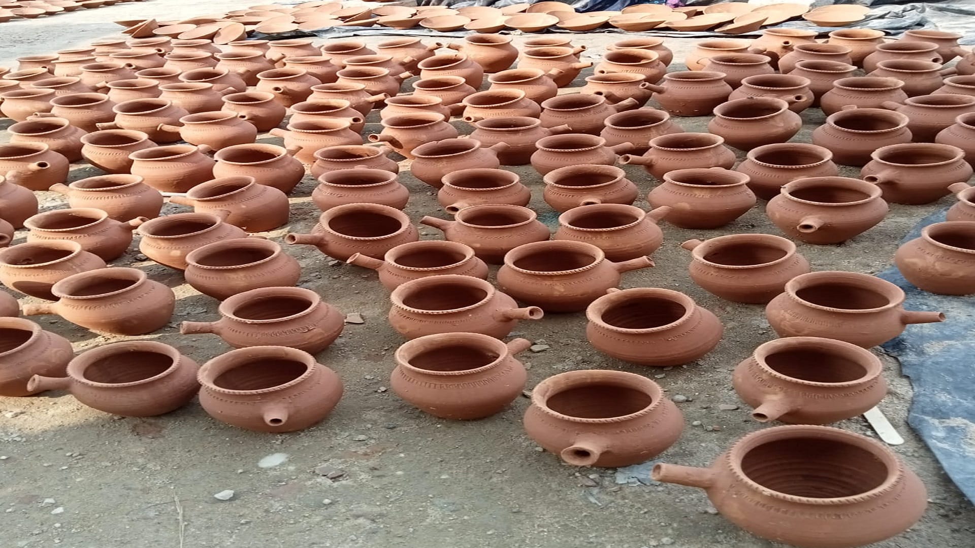 Increased demand for earthen lamps on festivals Demand doubled this year compared to last year