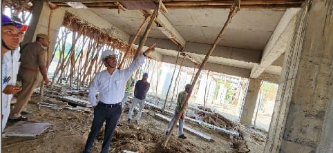 The quality of bricks was not found, the DM gave instructions to change