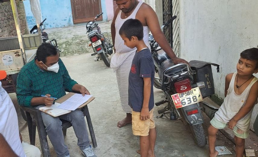 health team inspect to child