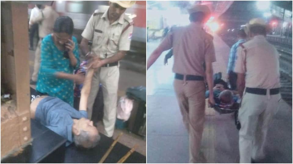 RPF constable saved passenger life by giving CPR after heart attack at Mathura Railway Station