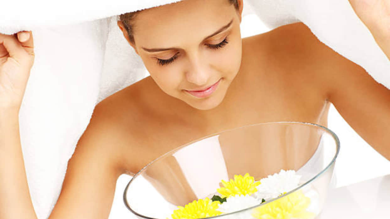 take steam on face then apply these things to get natural glow