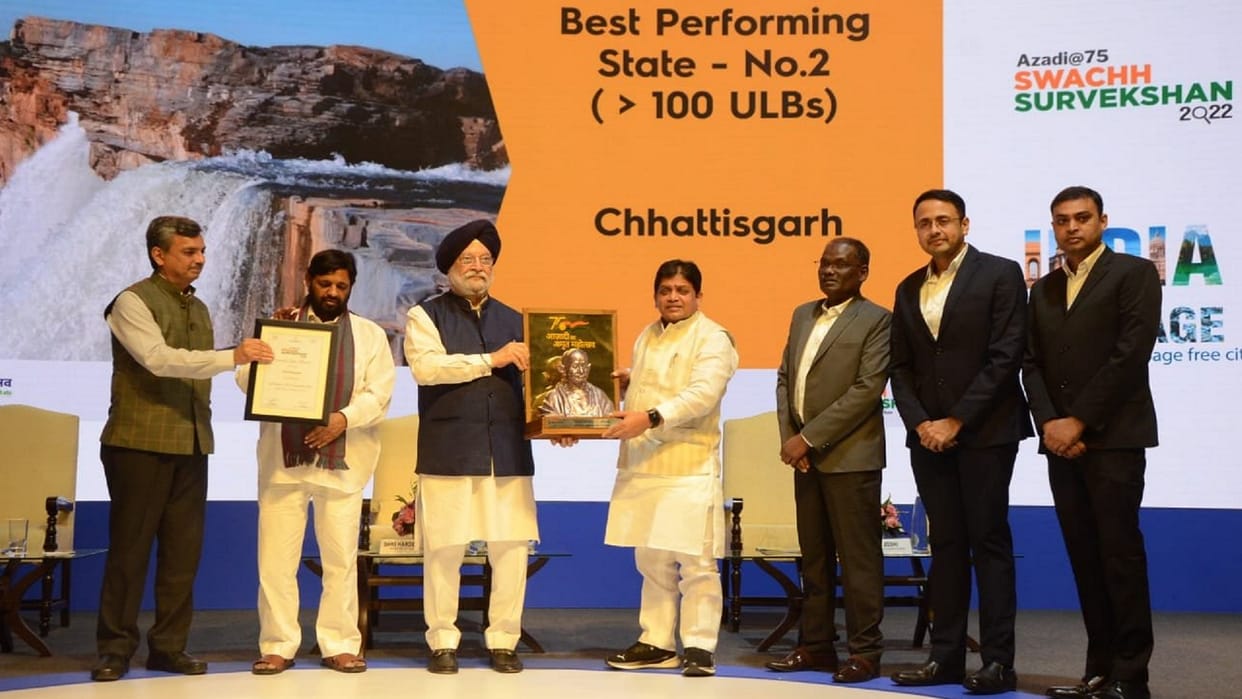 swachhata survey-2022; chhattisgarh second place, Patan second cleanest city in one lakh population in india